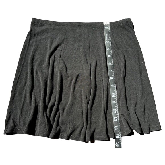 Express Small Solid Black Skater Skirt, Flared Mini Circle Skirt, Rayon Blend S - Picture 6 of 8